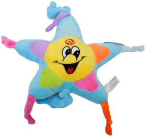 Gwiazdka Kolorowa Baby Niebieska - 18cm Różowy - pluszak, maskotka