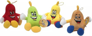 Gruszka 4 kolory - 16cm Czerwony - pluszak, maskotka