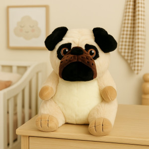 Piesek Buldog Mops Bulldog - 21cm - pluszak, maskotka