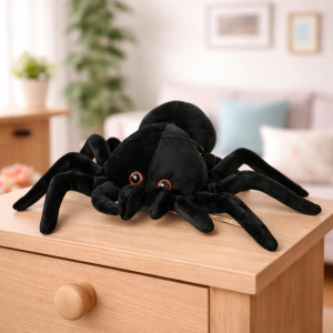 Pająk Czarny Halloween - 35cm - pluszak, maskotka