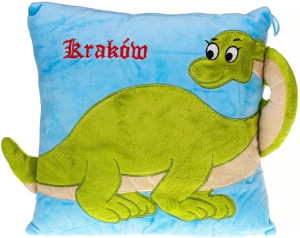Poduszka Dinozaur Smok Kraków - 28cm - pluszak, maskotka