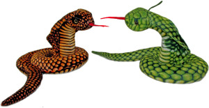 Wąż Kobra 2 kolory Cobra - 70cm Brązowy - pluszak, maskotka