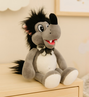 Wilk Leśny Siedzący Zębuś - 30/23cm - pluszak, maskotka