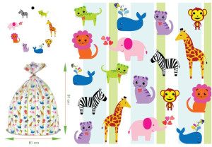 Worek Upominkowy XL Zwierzęta Animals - 91cm - pluszak, maskotka