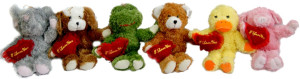 Zwierzęta Mix Love 6 wzorów - 30cm - pluszak, maskotka