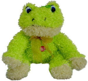 Duża Żaba Loczek (Głos) - 30cm - pluszak, maskotka