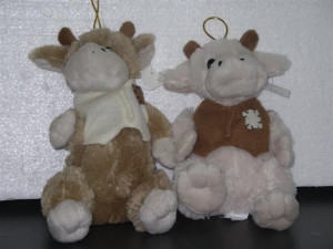 Żyrafa w kamizelce 2 kolory - 15cm Dowolny / Mix - pluszak, maskotka