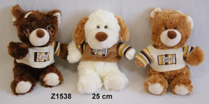 Miś Piesek Kotek Love - 25cm Dowolny / Mix - pluszak, maskotka