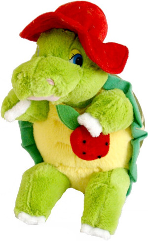 Żółw z jabłkiem - 25cm - pluszak, maskotka
