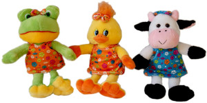 Krówka Żaba Kaczka - 27/19cm - pluszak, maskotka