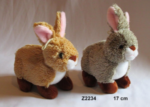 Zajączek Leśny 2 kolory - 17cm Dowolny / Mix - pluszak, maskotka