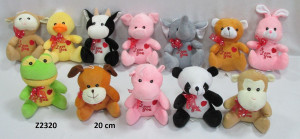 Zwierzęta Mix Love You 12 wzorów - 20cm - pluszak, maskotka