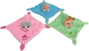 Chusta kocyk grzechotka 3 kolory - 22cm Dowolny / Mix - pluszak, maskotka