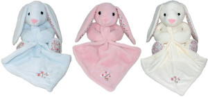 Królik Chustka Mini Kocyk Zajączek 3 kolory - 30cm Różowy - pluszak, maskotka