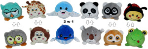 Zwierzęta Mix Zmieniające się 6 modeli - 13cm Model 6 - pluszak, maskotka