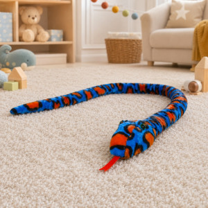 Wąż Niebiesko-Pomarańczowy DUBI - 150cm - pluszak, maskotka