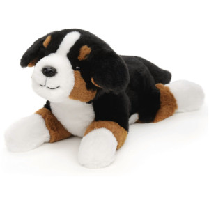 Piesek Berneński Czarny Bernardyn Realistyczny Leżący Soft - 29cm - pluszak, maskotka