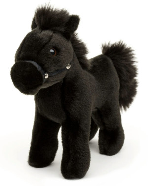 Konik Czarny Realistyczny Koń - 23cm - pluszak, maskotka