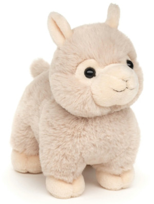 Alpaka Beżowa Stojąca Soft - 18cm - pluszak, maskotka