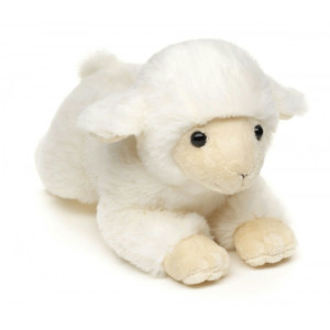 Owieczka Leżąca Kremowa Owca Realistyczna Soft - 22cm - pluszak, maskotka