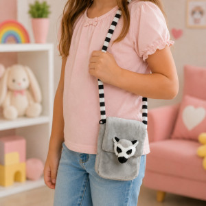 Torebka Lemur Etui na telefon DUBI - 19cm - pluszak, maskotka
