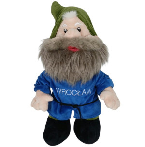 Krasnal Wrocław Niebieski Wielkobrody DUBI - 30cm - pluszak, maskotka