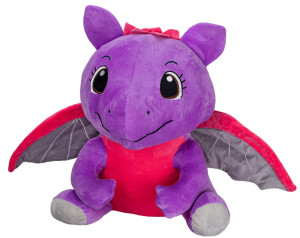 Smok Bardzo Duży Fioletowy Gigant XL – 60cm - pluszak, maskotka