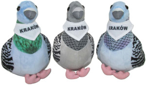 Brelok Gołąbek 3 kolory Kraków - 15cm Zielony - pluszak, maskotka