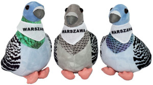 Brelok Gołąbek 3 kolory Warszawa - 15cm Niebieski - pluszak, maskotka