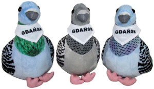 Brelok Gołąbek 3 kolory Gdańsk - 15cm Zielony - pluszak, maskotka