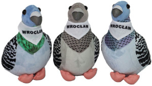 Brelok Gołąbek 3 kolory Wrocław - 15cm Niebieski - pluszak, maskotka