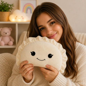 Poduszka Pieróg Pierogi Kremowy Pierożek - 42cm - pluszak, maskotka