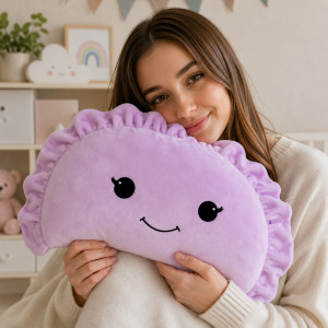 Poduszka Pieróg Pierogi Fioletowy Pierożek - 60cm - pluszak, maskotka