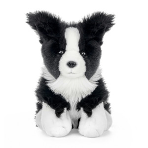 Piesek Border Collie Siedzący Realistyczny - 23cm - pluszak, maskotka