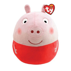 Poduszka Świnka Peppa Pig Squishy Ty - 22cm - pluszak, maskotka