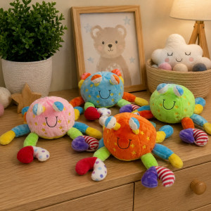 Krab Homar Rak Baby 4 kolory Grzechotka (Głos) - 20cm Zielony - pluszak, maskotka