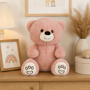 Miś Cute Różowo-Kremowy - 40cm - pluszak, maskotka