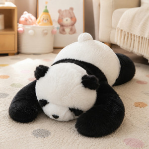 Duża Miś Panda Leżąca z groszkiem - 60cm - pluszak, maskotka