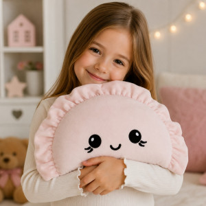 Poduszka Pieróg Pierogi Różowy Pierożek - 42cm - pluszak, maskotka