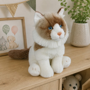 Kotek Ragdoll Siedzący Realistyczny DUBI - 30cm - pluszak, maskotka