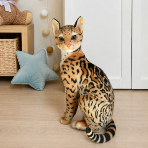 Ocelot Ryś Siedzący DUBI - 46cm - pluszak, maskotka
