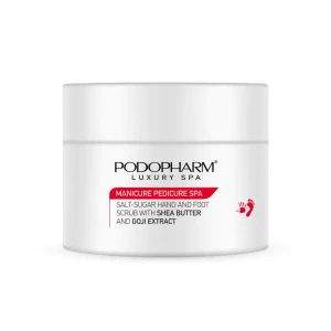 Podopharm LUXURY SPA Peeling solno cukrowy do dłoni i stóp z masłem Shea i goji 300g
