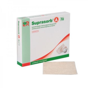 Suprasorb A + Ag opatrunek z alginianu wapnia ze srebrem 5x5 cm 1 szt