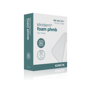Kliniderm Foam PHMB opatrunek piankowy 10x10 cm 1 szt