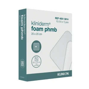 Kliniderm Foam PHMB opatrunek piankowy 20x20 cm 1 szt