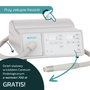 Gerlach Frezarka podologiczna Saturn AT Micro z pochłaniaczem pyłu