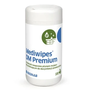MediLab Mediwipes DM Premium 100 szt - chusteczki do dezynfekcji powierzchni Tuba