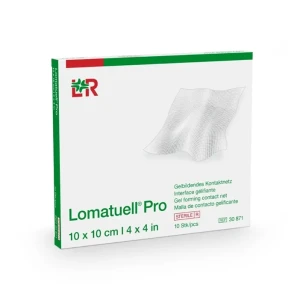 Lomatuell Pro Opatrunek siatkowy z żelującą warstwą kontaktową 10x10 cm 1 szt