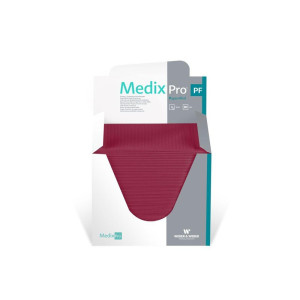 MEDIXPRO Podkład podfoliowany składany 80 sztuk bordowy