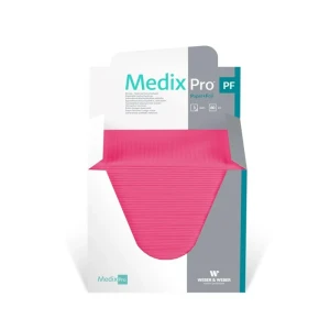 MEDIXPRO Podkład podfoliowany składany 80 sztuk fuksja